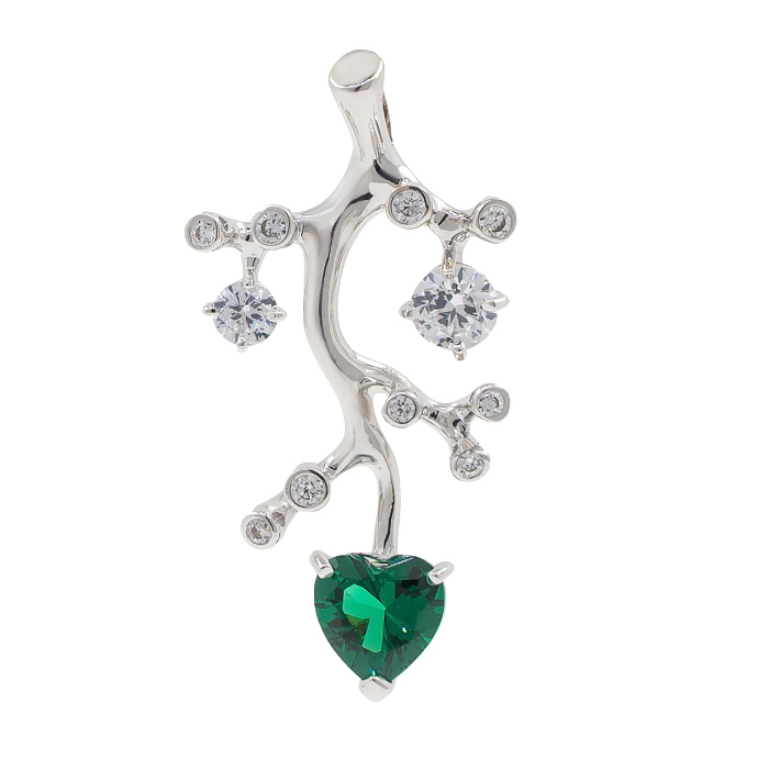 Tree branch elegance pendant with stones