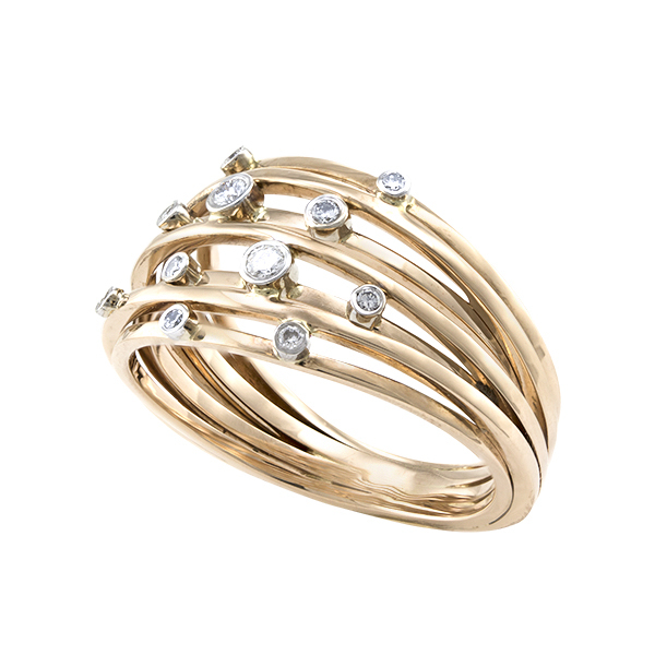 Gold Ring with stones